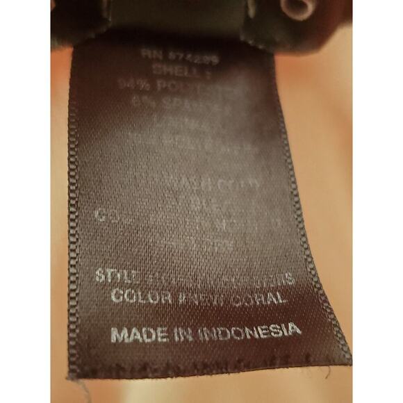 ENFOCUS STUDIO Women's Dark Coral Fit & Flare Sleeveless Dress Sz 4 - Picture 10 of 10